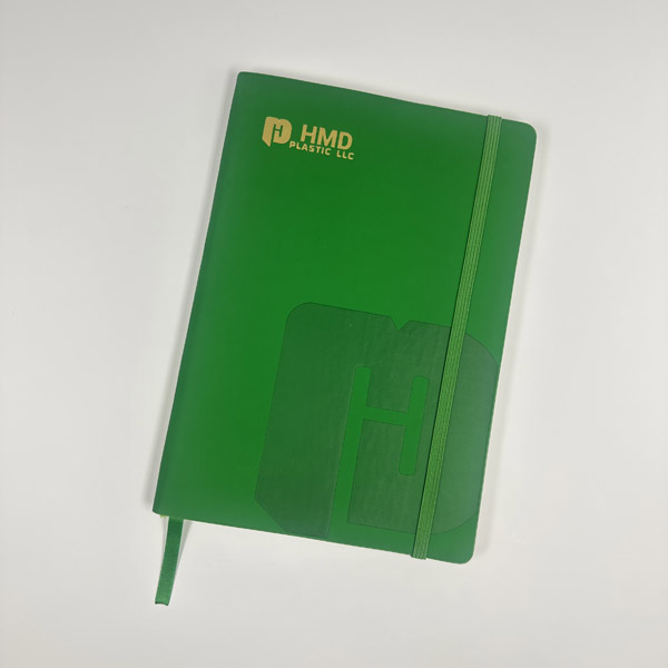 Personalização de caderno de capa dura